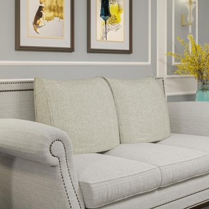 Back Support Pillow for Couch, Removable Velvet Cover - 1 of 4
