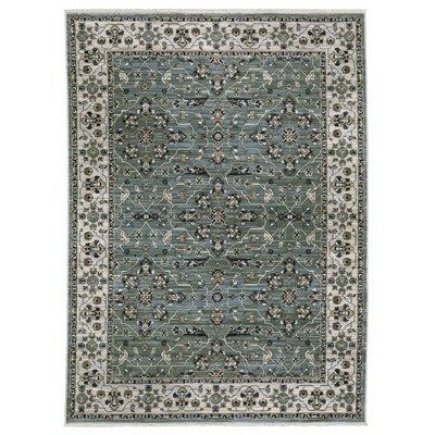 Oriental Weavers Keira KEI07 Blue / Green Indoor Area Rug - 2'3" x 7'6"