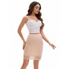 INSPIRE CHIC Women's Lace Trim Anti-Static Slip Knee Length Half Slips Lightweight Underskirt - 4 of 4