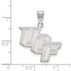 Black Bow Jewelry 10k White Gold Central Florida Knights NCAA Large Pendant - 2 of 3