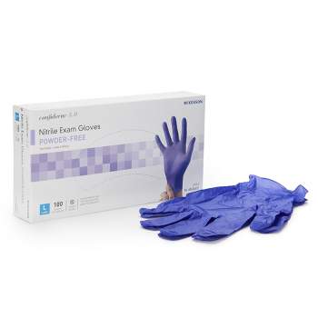 McKesson Confiderm 3.0 Disposable Nitrile Exam Glove Standard Cuff Length Size Large