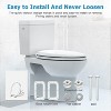Toilet Seats Elongated,Extra Long Toilet Seat,Built-In Potty Training Seat for Toddlers, Easy Installation & Release with Hardware - 4 of 4