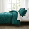 Lush Décor Azalea Ruched Velvet Stripe Comforter - 4 of 4