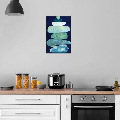 iCanvas Stone Blue by Jane Monteith Canvas Print Wall Art