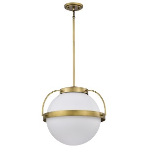 Nuvo Lighting Lakeshore 1 - Light Pendant in  Natural Brass - 1 of 4