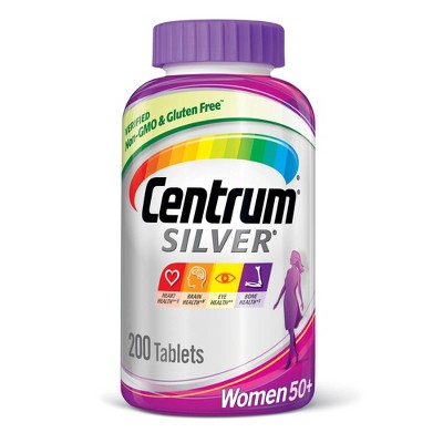 Centrum Silver Women 50+ Multivitamin / Multimineral Dietary Supplement Tablets - 200ct