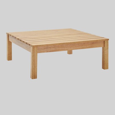 Freeport Outdoor Patio Outdoor Patio Coffee Table - Natural - Modway