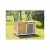LAOTIES 26" Outdoor Wooden Dog House,Weatherproof Pet Shelter With Elevated Floor,Adjustable Plastic Feet,For Small And Medium Dogs - 4 of 4
