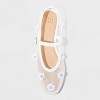 Women's Everly Mesh Floral Mary Jane Ballet Flats - A New Day™ - 3 of 4