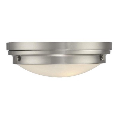 Savoy House Lucerne 3 - Light Flush Mount in  Satin Nickel