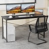 CAVINAS Modern Computer Desk & Gaming Desk, Multi-Purpose Wooden Computer Office Desk, Writing Desk with X-Shaped Reinforcement for Home/Study - 3 of 3