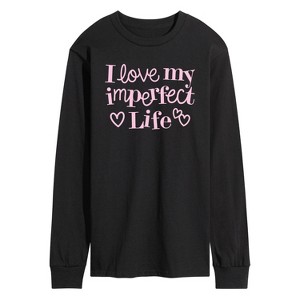 Men's - Instant Message - I Love My Imperfect Life Long Sleeve Graphic T-Shirt - 1 of 4