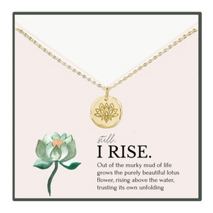 HOPE LOVE SHINE Still I Rise New Beginnings Gift for Women Necklace 14K Gold / Sterling Silver - 1 of 1
