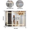 Acekool 32 x 24 Inch Bathroom Mirror, Wall Mounted Vanity Mirror with Touch Dimming, Smart Memory, Anti-Fog and IP54 Waterproof - 3 of 4