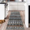 Runner Rug Vintage Distressed Geometric Hallway Carpet Machine Washable Non-Slip Indoor Long Rug Non-Shedding Accent Carpet - 2 of 4