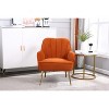 NicBex Velvet Accent Chair,Modern Arm Chair with Adjustable Legs for Bedroom,Reading Room - 2 of 4