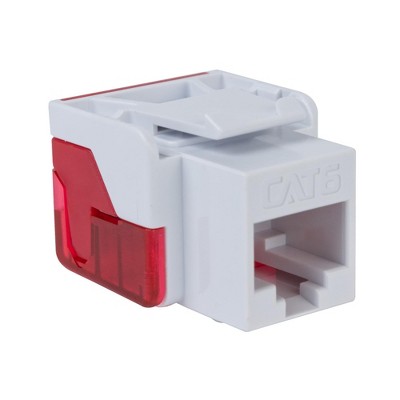 ICC Cat6 RJ45 Keystone Jack for EZ Style - 400 Pack - RJ-45 Keystone - Female (IC107L6RWH)
