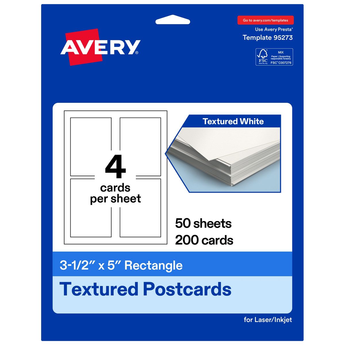 Avery Matte White Postcards, 3-1/2" x 5" Rectangle - thumbnail 10