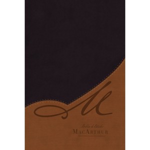 Rvr60, Biblia de Estudio Macarthur, Letra Grande, Leathersoft, Café, Con Índice Y Cierre - by  John F MacArthur & Rvr 1960- Reina Valera 1960 - 1 of 1