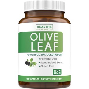Olive Leaf Extract Capsules, Cardiovascular and Immune Health, Health's Harmony, 60ct or 120ct - 1 of 4