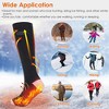 iMountek"Rechargeable Electric Heated Socks for Men & Women, 4 Temperature Levels, Machine Washable"Black - 2 of 4