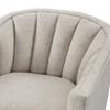 PAGED Swivel Accent Chair Modern Living Room Chairs with Vertical Channel Tufted Back and Metal Swivel Mechanism for Office - 2 of 4