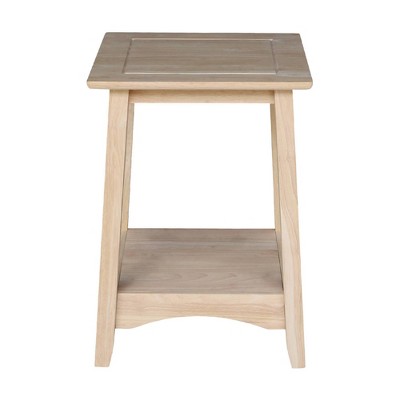 Parawood Classic Unfinished Tall End Table