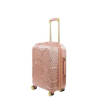 Disney Ful Running Mickey Mouse Molded Hardside Expandable 21 Spinner, Rose Gold