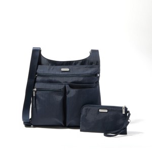 baggallini Women's On Track Zip Crossbody Bag with RFID Phone Wristlet - 1 of 4