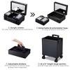 Byootique 4in1 Rolling Makeup Train Case LED Lighted Mirror Cosmetic Box Storage - 4 of 4