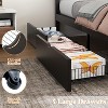 AMERLIFE Bed Frame with Headboard, Platform Beds with 4 Storage Drawers - 4 of 4