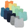 Honest Baby 10-Pack Organic Cotton 4 in 1 Reversible Bibs - 2 of 4