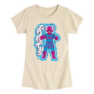Girls' - Marvel - Fantastic Four Galactus Fitted Short Sleeve Graphic T-Shirt - 1 of 3