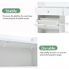 Acekool Modern Shoe Cabinet, Black Slim Flip Drawer Shoe Organizer with Top Drawers - 3 of 4