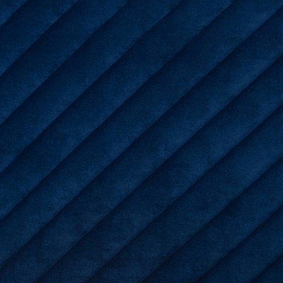 Elegant Chevron Tufted King Platform Bed in Lavish Blue Velvet
