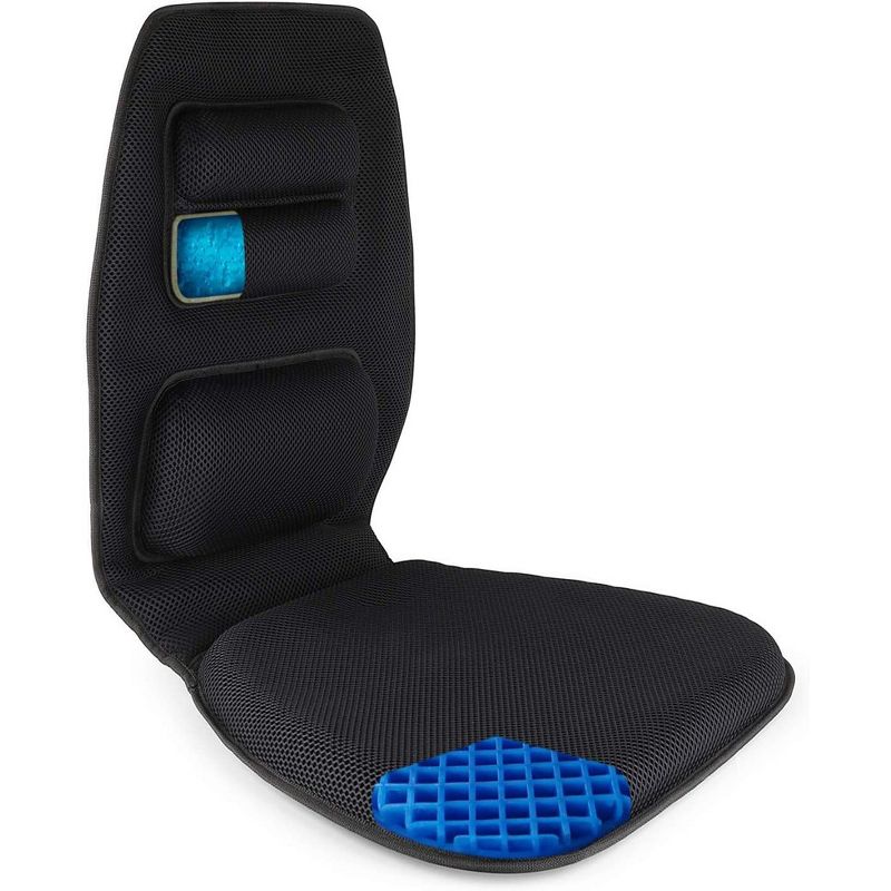 FOMI Premium Gel Seat Cushion and Back Support Combo, 1 of 5