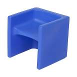 Children's Factory CF910-009 Flexible Seating Toddler Kids Cube Chair Classroom Furniture for Daycare, Playroom, and Homeschool, Blue