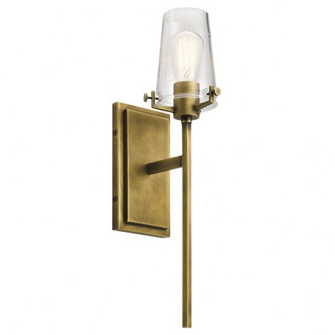 Kichler Lighting Alton 1 Light Sconce in Natural Brass