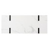 Rangley Modern Faux Marble Console Table - CK1142703 - White - SEI - 4 of 4