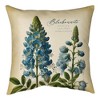 Bluebonnet Flower 18 Inch Indoor/Outdoor Polyester Pillow by Manual Woodworkers and Weavers - 2 of 3