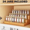 24 Pcs Empty 4oz Spice Jars with Bamboo Lids and Labels,Food Storage Containers - 4 of 4