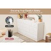 12 Drawer Dresser for Bedroom, 61 Inch Wood Dresser with Power Outlet, Wide Chest of Drawers for Living Room - 4 of 4