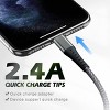 BONGEEK [Apple MFi Certified] iPhone Charger Fast Charging 3-Pack 3FT Lightning Cable Nylon Braided iPhone Charger Cord - 3 of 4