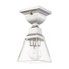 Livex Lighting Mission 1 - Light Flush Mount in  Polished Chrome - 3 of 4