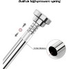 LunaLulinlk 32 to 84" Adjustable Shower Curtain Rod,Stainless Steel - 4 of 4