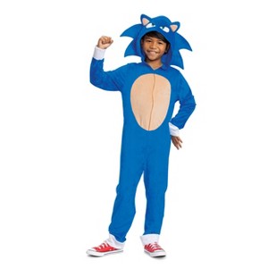Sega Kids' Sonic the Hedgehog Movie 3 Halloween Costume Jumpsuit Blue - 1 of 4
