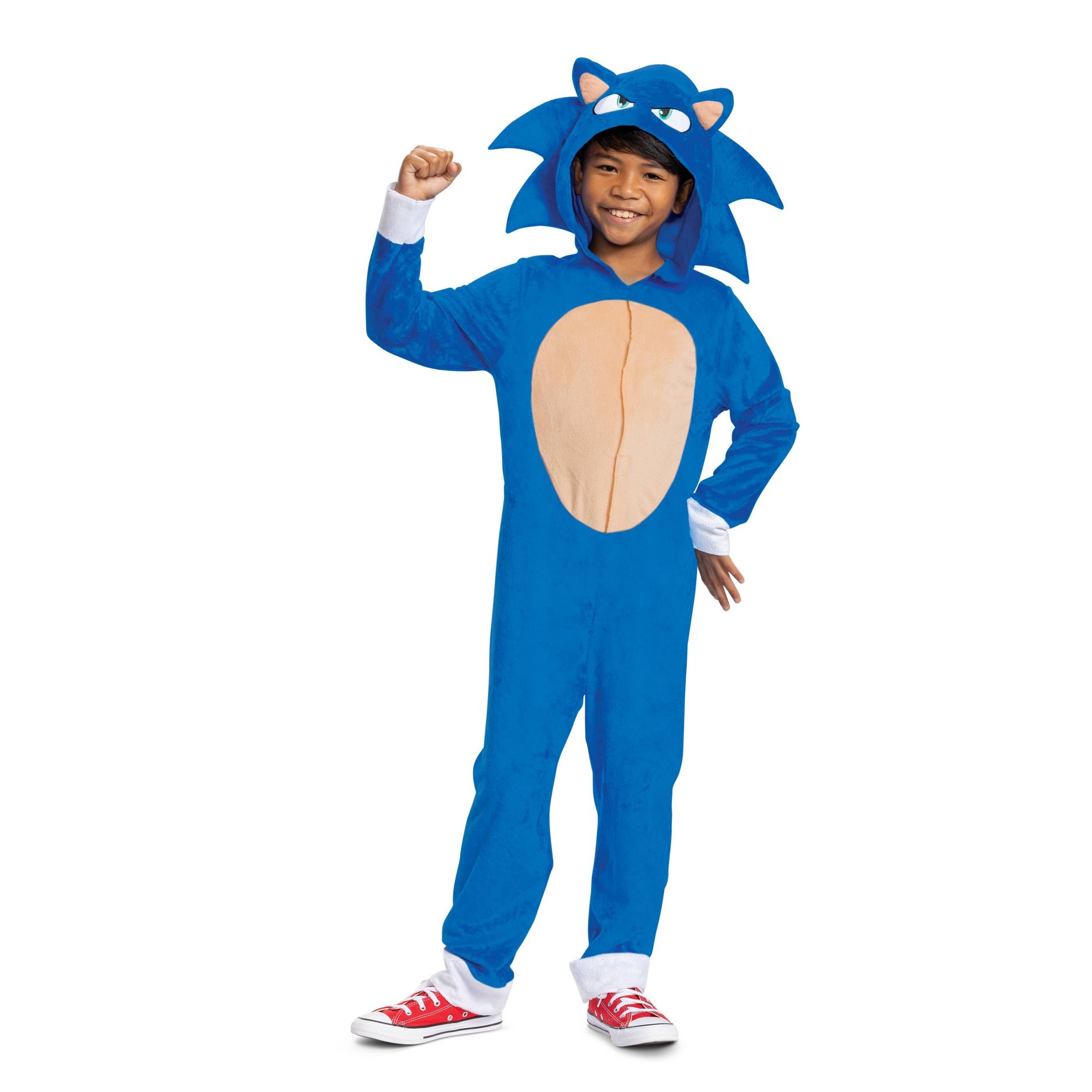Sega Kids' Sonic the Hedgehog Movie 3 Halloween Costume Jumpsuit Blue