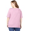 Woman Within Plus Size Perfect Elbow-Sleeve Square-Neck Tee - 3 of 4