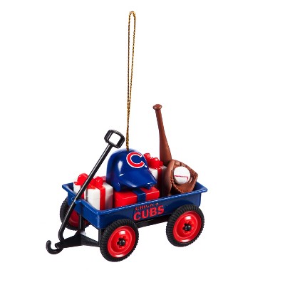 Evergreen Team Wagon Ornament, Chicago Cubs