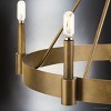 Urban Ambiance Luxury Modern Farmhouse Indoor Chandelier,  27''H x 38"W x 38''D,  Aged Bronze Finish, UHP4480 - 4 of 4